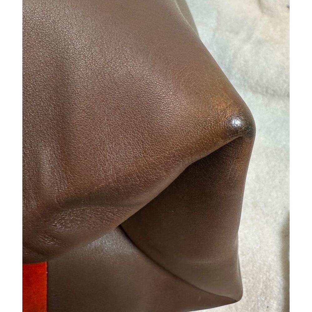 Celine Suede & Leather Shoulder Bag Brown Large Hobo Gold Hardware - Picture 9 of 14